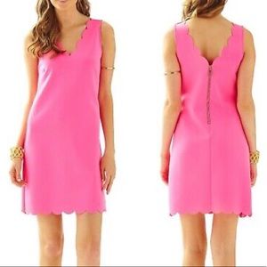 Lilly Pulitzer Pink Scalloped dress. Size S